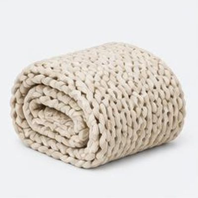 Chunky Knit Throw Blanket