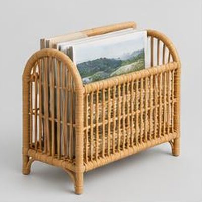 Rattan Magazine Holder