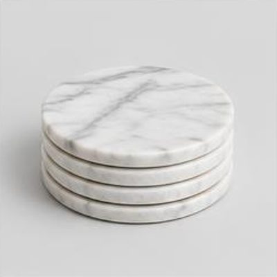 Marble-Look Coaster Set